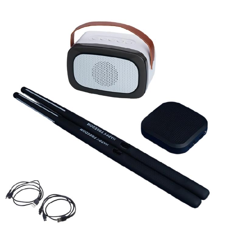 Virtuelles Luftschlagzeug Tragbares elektronisches Schlagzeugset mit Drumsticks Perkussionsinstrument Werkzeug für Erwachsene, Kinder Langlebig