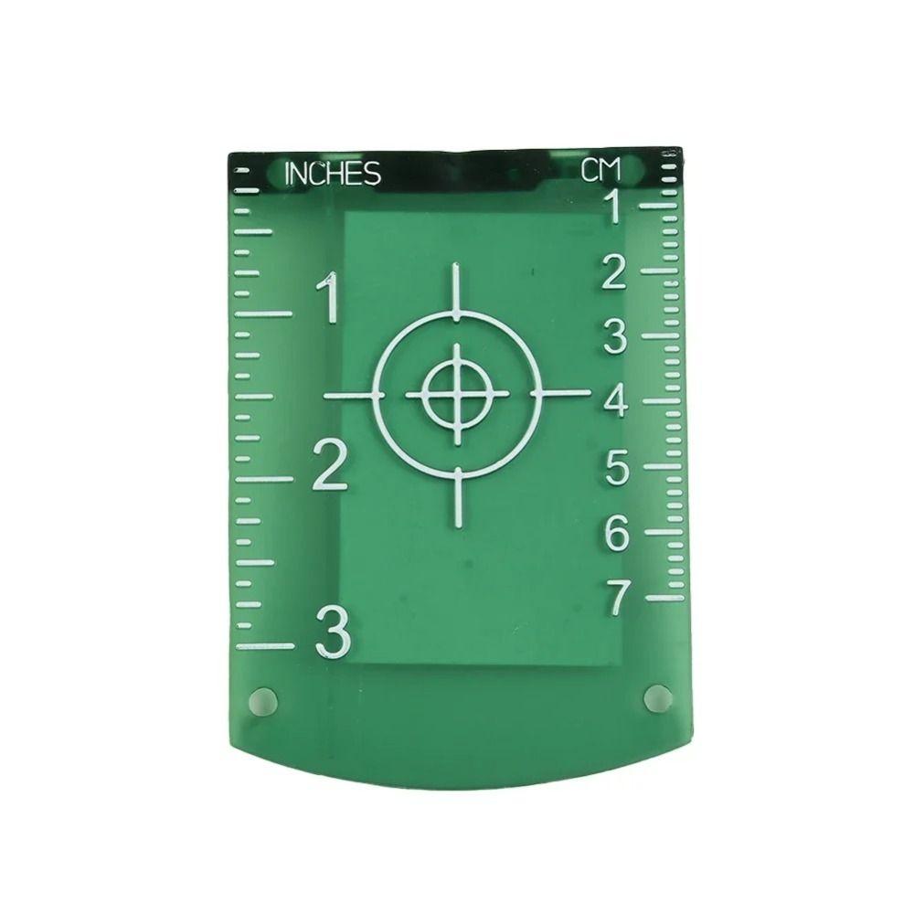 2Pcs Double Scale Laser Level Target Board Red/Green Magnetic Target Plate Measuring Tool