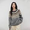 Laengsseon Ls_Fair Isle Crew Neck Knit Sweater