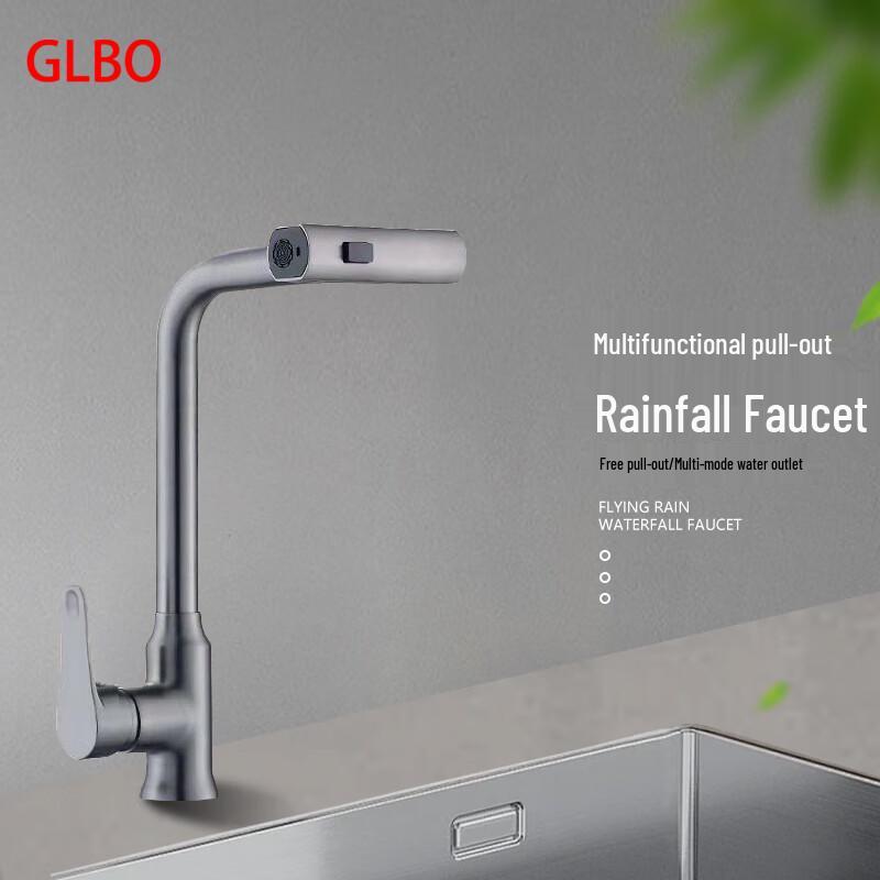 

GLBO Flying Rain Waterfall 4-Mode Kitchen Faucet