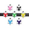 110Pcs/Lot Dog Cat Paw 8mm Slide Charms For Bracelet Women Jewelry Making Connector Dog Pet Collar DIY Keychain Accessories Gift