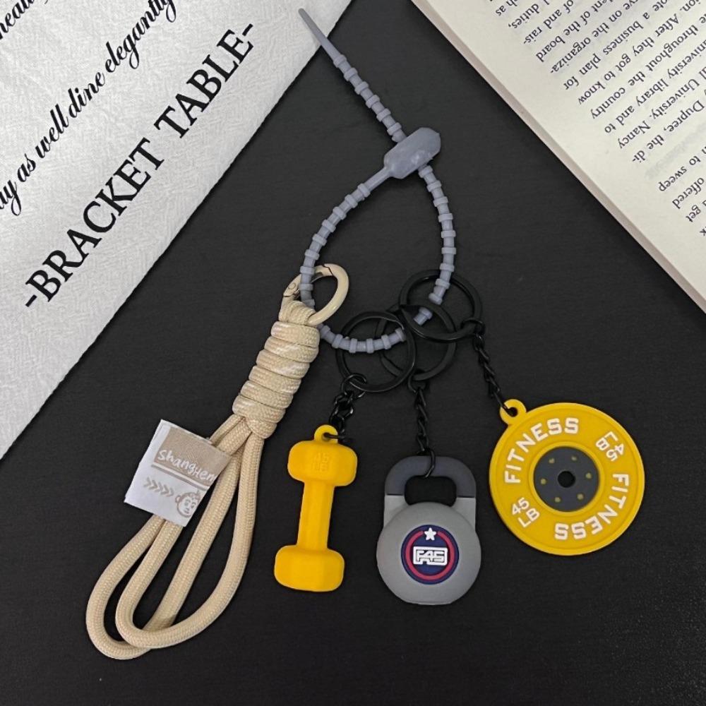 Water Cups Barbell Plates Keychain Detachable Fitness Series Pendant  Bodybuilder