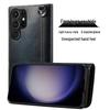 Samsung S26 Retro Genuine Leather Phone Case with Card Slot & Lanyard for S25 Ultra/S24+ Flip Cover