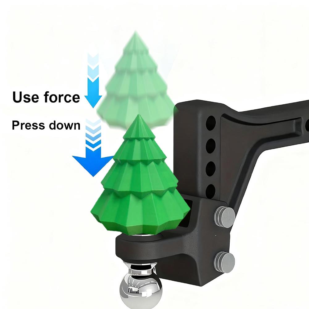 Mighty Wolf Head Trailer Hook Cover Anti Rust Receiver Cover 3d Bear Head Trailer Ball Cap Pickup Decorative Accessories