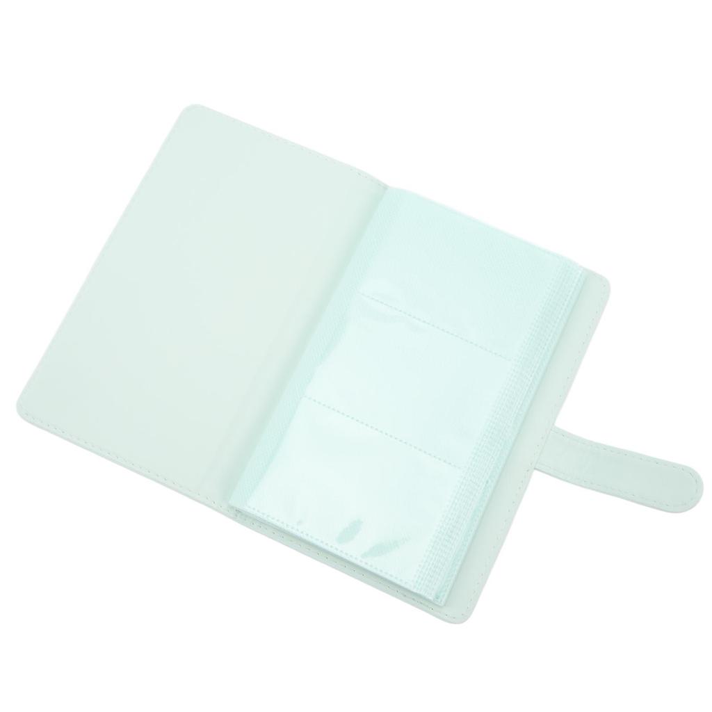 3 Inch 108 Pockets Photo Album PU Leather Mini Photo Album for Movie Tickets Business Cards