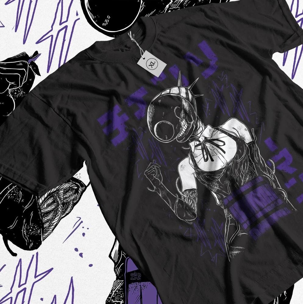 Anime Chainsaw Unisex Bomb Devil Reze Graphic Black Tshirt Size S4XL S