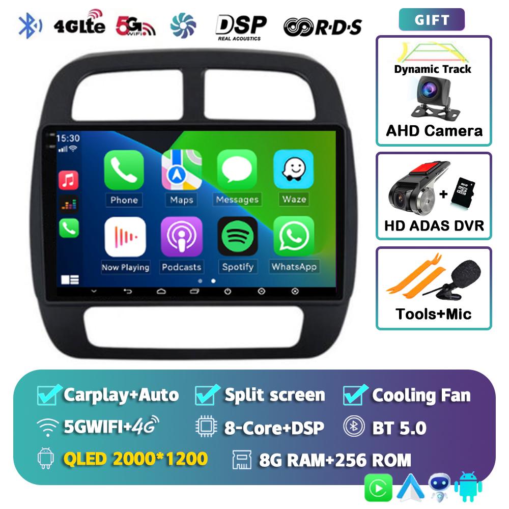 For Renault KWID K-ZE Dacia spring 2015-2019 Android 14 Carplay Auto WIFI+4G Car Radio Multimedia Video Player GPS 2din Stereo