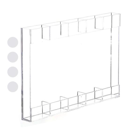 

Акриловый держатель для соломинок с двусторонними клейкими лентами Прозрачный многоразовый органайзер для соломинок для стаканов Контейнер для хранения