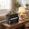 Miniature Art Retro Style Piano Flower Pot Decorative Gold Trim Piano Shaped Pen Holder Unique Succulent Pot Home Decor