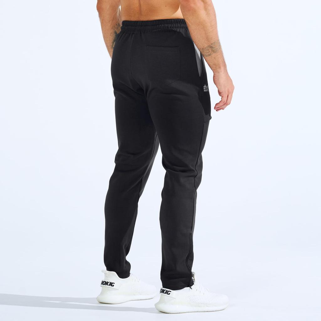 BROKIG Comfortable Jogger Pants with Zip Perfect for Gym and Casual and Size Men's Pockets, Workouts, Workouts, Workouts. Sweat-Wicking Quick-Drying.