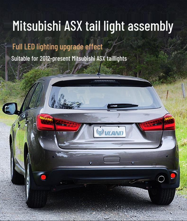 VLAND LED Tail Light Assembly for 2012-Present Mitsubishi ASX: Turn Signal & Brake Light