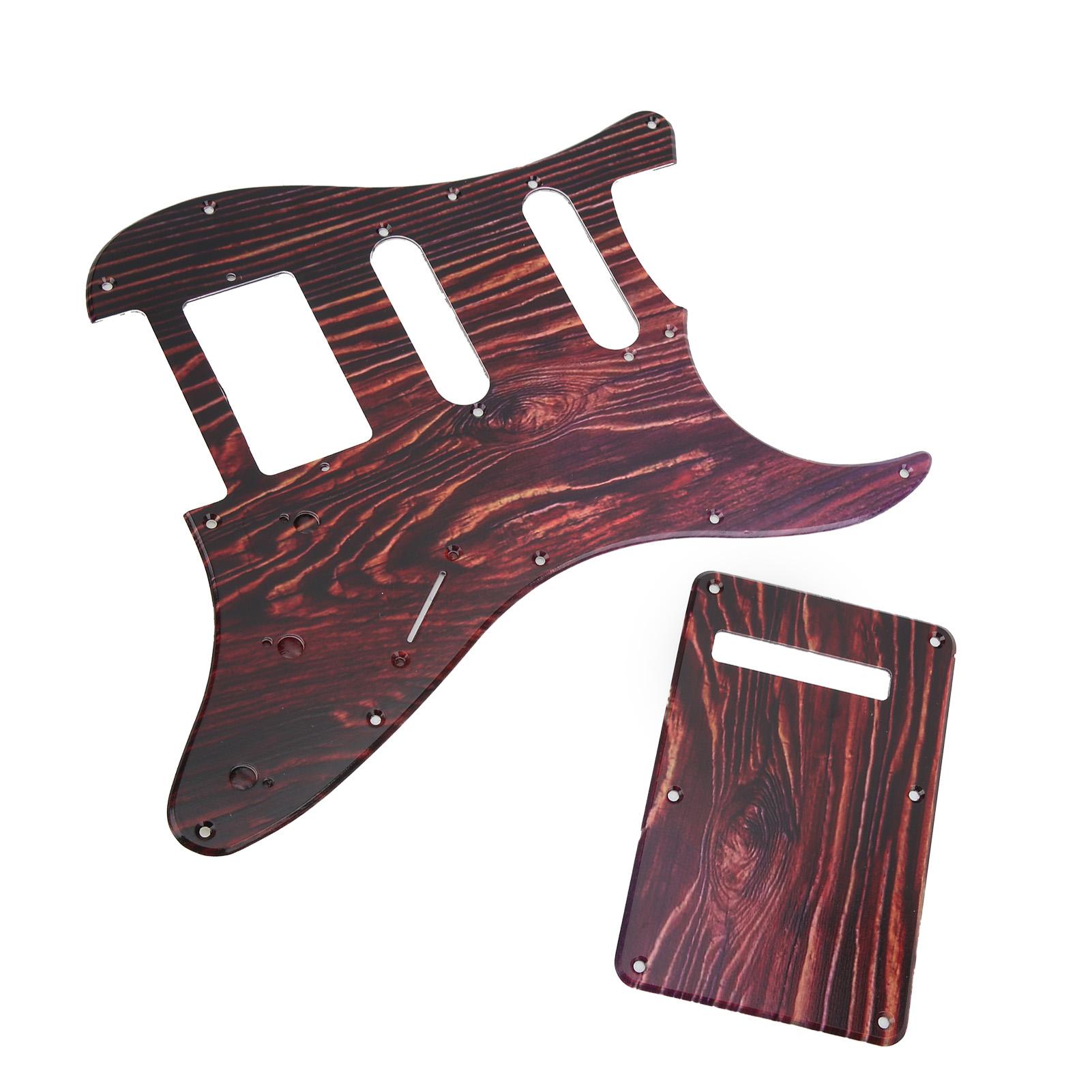 

Guitar Pickguard Set 8 Hole Protective Backplate Kit Replacement Music Accessories for Strat