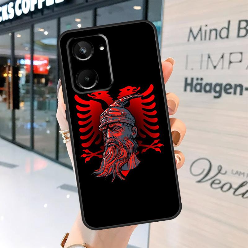 Albania Albanians Flag Case For Realme 15 Pro 14 13 11 12 Pro Plus GT7 GT6 C55 C51 C53 C35 C33 C61 C65 C67 C71 C75