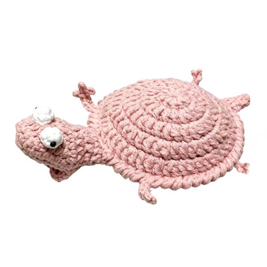 Funny Crochet Lizard Coaster, Handmade Knitted Animal Cup Mat, 3D Flip Design Drink Coaster for Desk, Cute Heat Resistant Table Protector