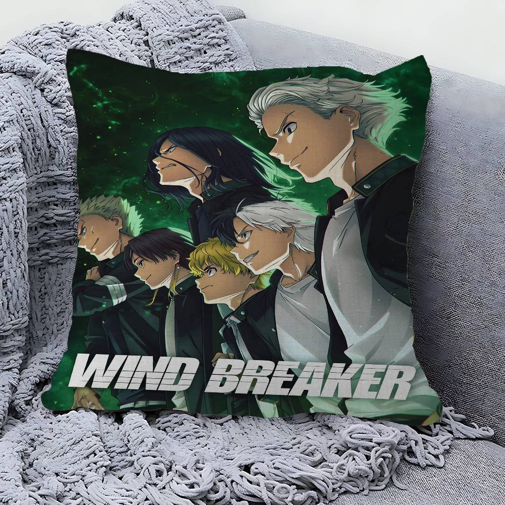 WIND BREAKER Anime Pillow Cover for Bedroom Room and Living Room Sofa Decorative Cushion Cover