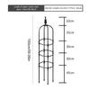 Treliça Obelisco Metal Suportes para Trepadeiras Internas Torre para Plantas Pátio Gramado Varanda Treliça Para Clematis Jasmim Ervilhas Doces Exterior