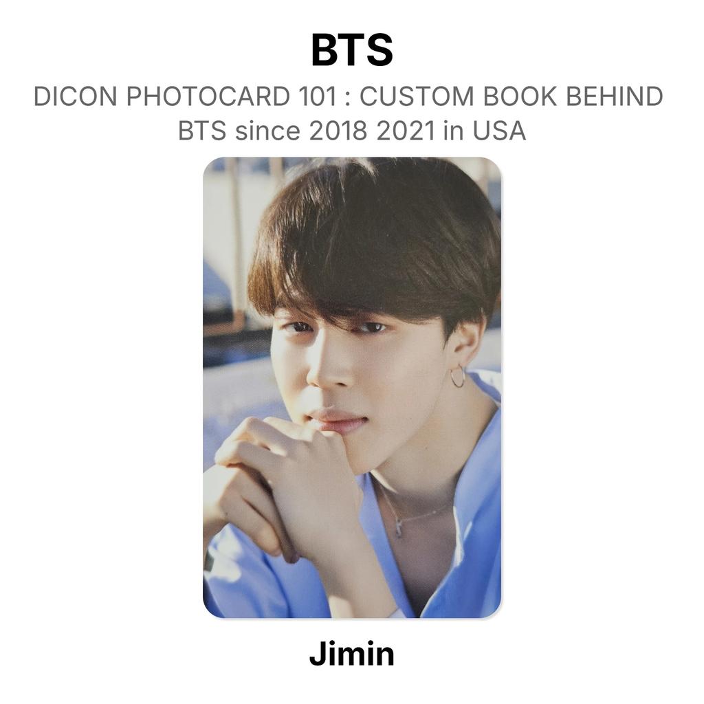 BTS DICON PHOTOCARD 101 : CUSTOM BOOK BEHIND BTS Since 2018 2021 In USA Official Photocard