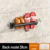 Wall-Mounted Luxury Slipper Rack: Punch-Free Bathroom Shoe Draining Storage Solution