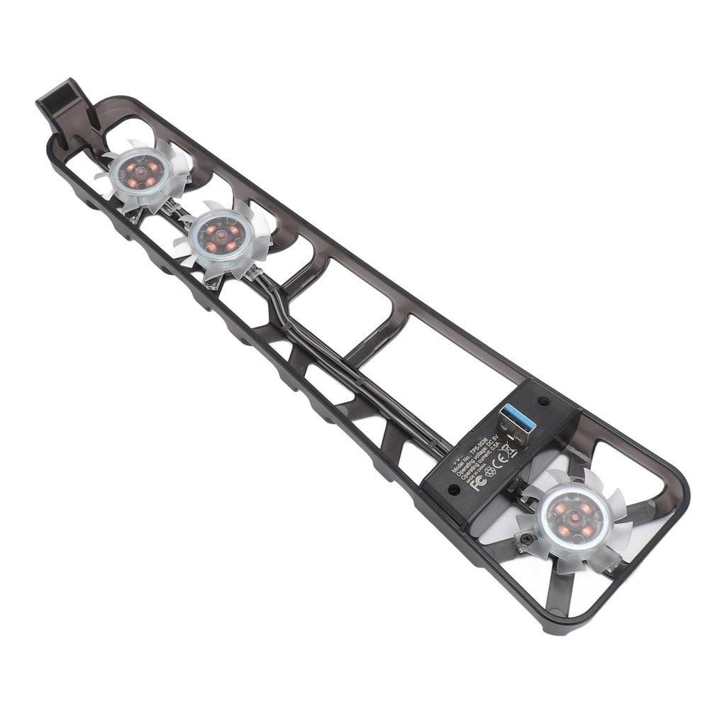 Cooling Fan for PS5 Slim Console 3 Fans USB 3.0 Port Blue Backlight Rear Cooling Fan Cooler Fan for PS5 Slim