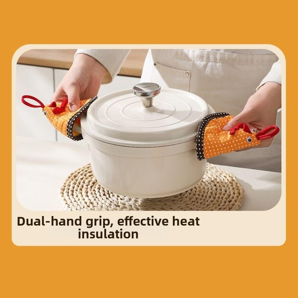 Chicken-shaped Heat Insulation Glove Cotton Anti-Scalding Pot Hat  Enamel Pot