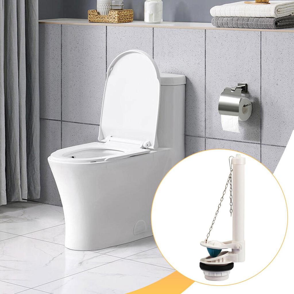 Toilet Flush Valve Assembly Practical Universal Repair Part White Replacement Accessory