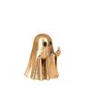 Brass Halloween Ghost Figurine with Middle Finger - Cute Desktop Ornament Gift for Friends
