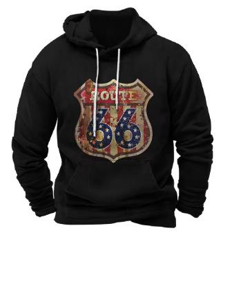 Fashion Women s T-Shirt Vintage Hoodie Route 66 3D Printed Hoodie Fashion Hoodie Sweatshirt Boy Sweat Men s Field XXS