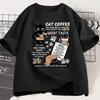 Funny Cat Make Coffe Print T Shirt for Men Women Tshirt Summer Loose Short Sleeve Trendy Y2k Tops Mens Designer Clothes