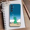 J-JOGUMAN Studio Dinosaur Cut Phone Case For Samsung Galaxy A73,A72,A71,A70,A52,A51 Others Soft Black Cover