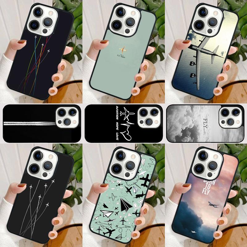 aircraft Airplane fly travel Phone Case For iPhone 17 Air 16 15 14 Max Plus 11 12 13 Pro Max Phone Cover coque