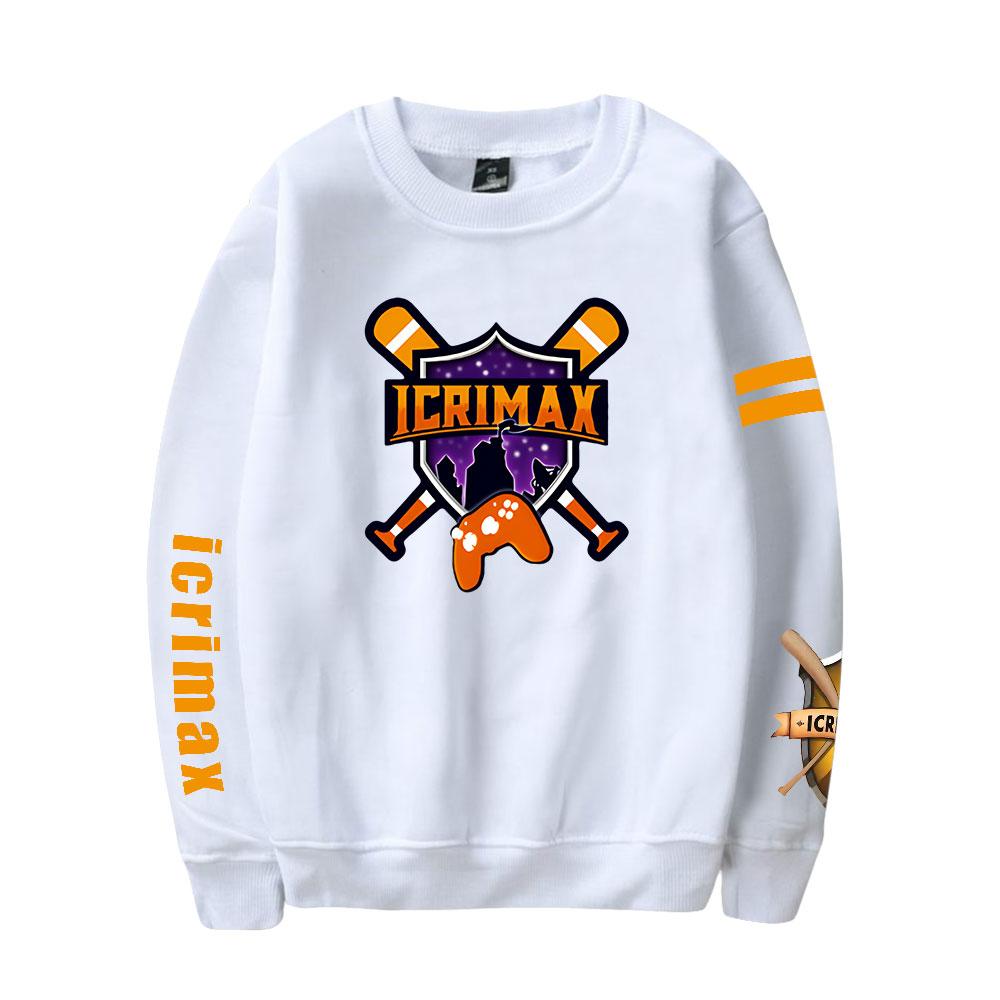 Men's Icrimax Print Hoodies Round Neck Hooded Sweatshirts Man Pullover Male Top Streetwear Outdoor Tracksuit