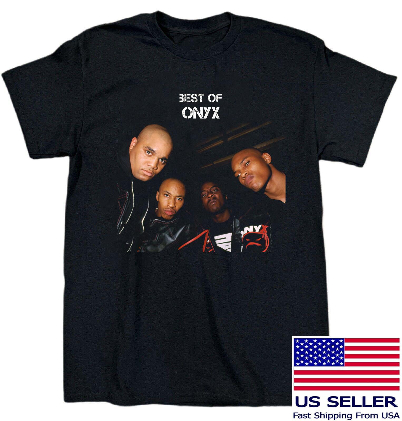 Best Of Onyx Band Members Heavy Cotton Black T Shirt All Size TU861 XL