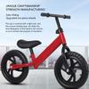 Toddler Balance Bicycle 12inch High Carbon Steel Seat Height Adjustable with 2 Foam Rubber Wheels Kids Walker Bike for Sports