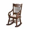 Rocking chair at 1:12 scale, handcrafted and richly detailed