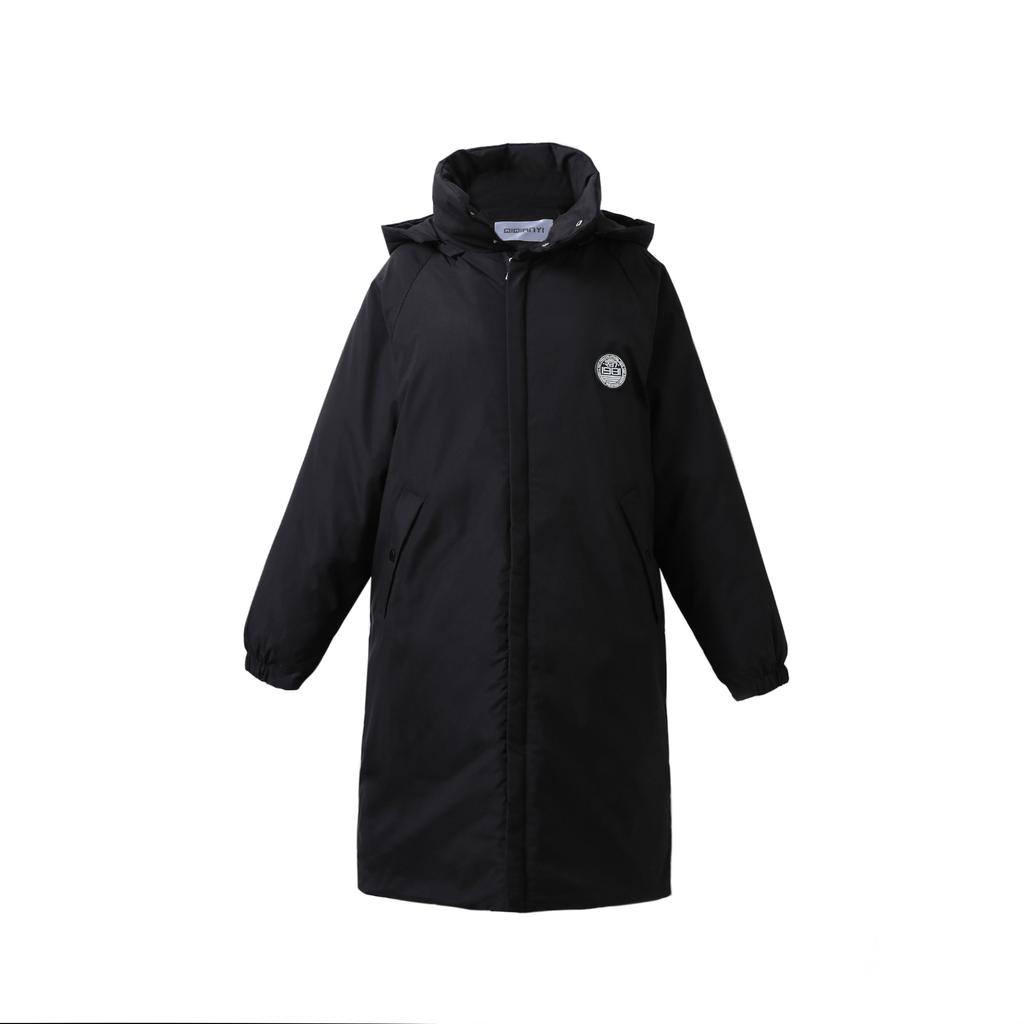 Damen-Wintermantel, lang, über dem Knie, mit Kapuze, Baumwolle, gepolstert, warmer Daunenmantel