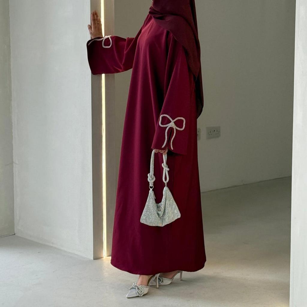 Loriya Dubai Luxury Beaded Sleeve Dress LR1086