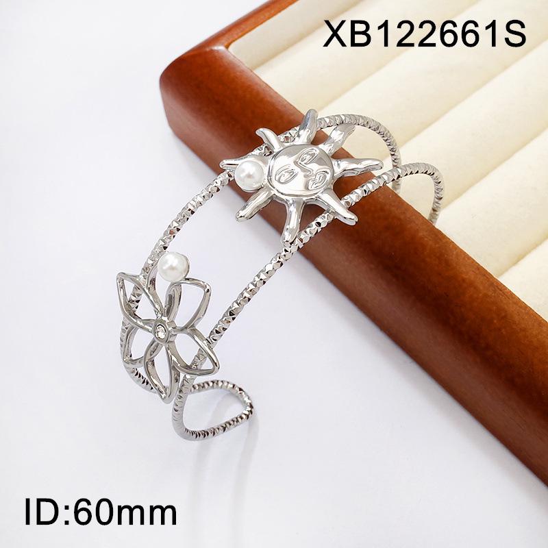 Titanium Steel Ocean Style Starfish & Seashell Ladies Bracelet