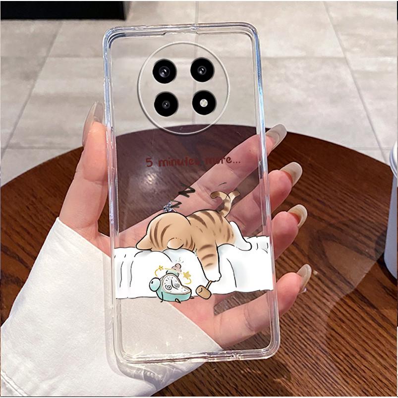 Luxury Cute Love Rabbit Clear Case For Oppo Realme 13 Plus 5g Soft Silicone Transparent Bumper Back Cover Realme13+ 13Plus Funda
