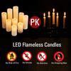 6Pcs Flameless LED Candles with Remote Control Timer Battery Operated  Flickering Candle for Home Party Wedding Christmas Decor