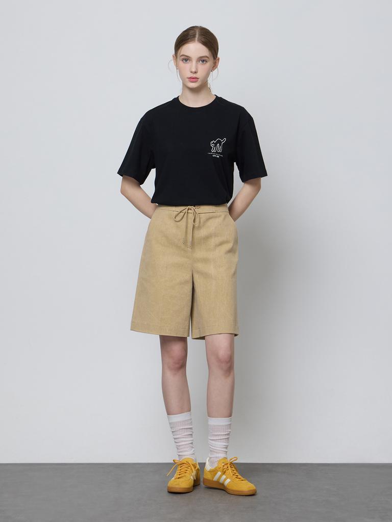 LUVM Unisex Basic Mitchi T-Shirt_Black