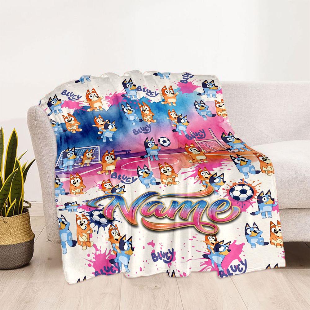 Football Fun Friends Customize Your Name Blanket Lightweight Customizable Blanket Durable Comfort Throw For Home Decor Bedding Picnics Bed