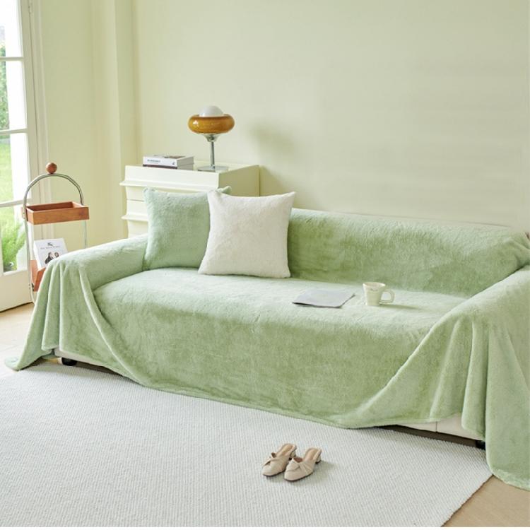 Comfort Enhancing Plush Sofa Towel,Easy Cleaning  Couch Cover Soft Furnitures Cover for Everyday Use Sofa Protection