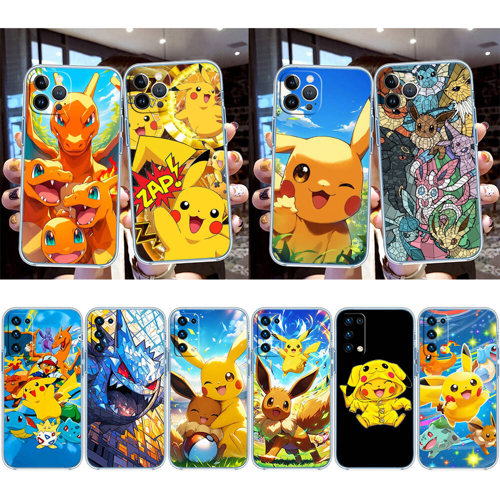 Cute Pokemon Phone Case for Motorola G14 G15 G24 G30 G31 G32 G34 G41 G42 G51 G52 G50 G60S G60 G62 G72 G71 G73 G84 G85 G200 E32