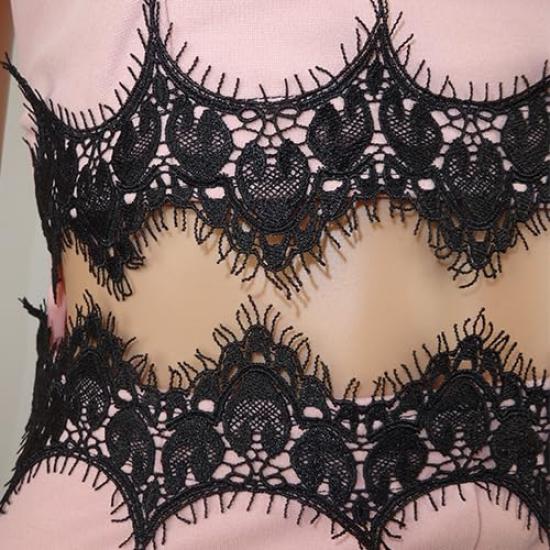 GRAXIA Cabaret Tight Perfect for Hostess and Stretch Pink Size Small Dress, High-Waisted, Sleeveless, Waist-Cut, Dress, Hostesses, Clubs, Lounges,