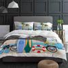 Vacation Car Surfboard Bedding Set 3pcs Boys Girls Duvet Cover Pillowcase Kids Adult Quilt Cover Double Bed Set Home Textile