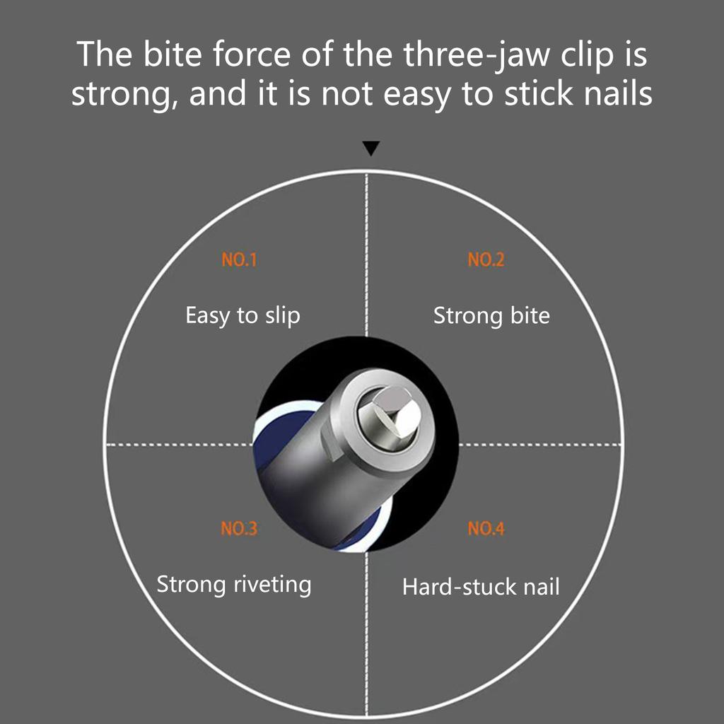 Elektrisches Nietpistolen-Adapterset Wandelt Bohrmaschine in leistungsstarkes Nietwerkzeug für schnelle Installation auf verschiedenen Materialien um