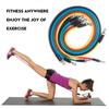 11 Pcs/Set TPE Resistance Band Set Fitness Band Pull Rope Elastic Training Band Handles Carry Bag Legs Ankle Straps