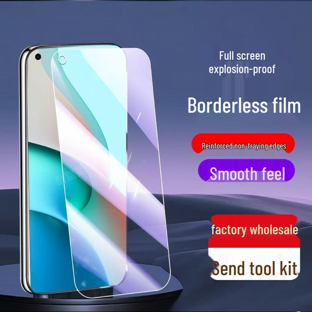 Protezione Schermo in Vetro Temperato Anti-Luce Blu Serie Redmi Note 9 - Compatibile 5G, Copertura Full HD