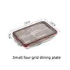 304 Stainless Steel Bento Lunch Box With PP Lid,Sealed Compartments Adult Lunch Box,Children's Student Kindergarten Meal Plate
