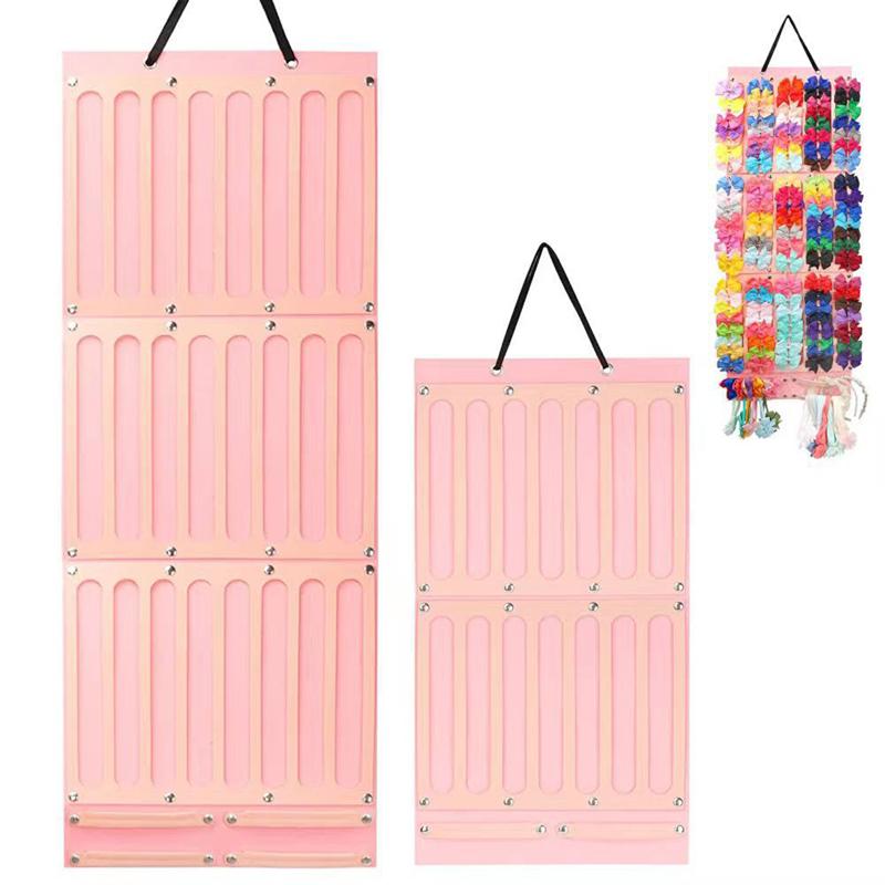 Organizador de laços de cabelo para pendurar na parede, suporte de faixa de cabeça de grande capacidade, cabide de armazenamento de grampo de cabelo, acessório de economia de espaço para quarto de menina